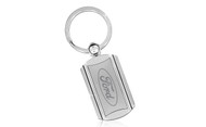 Ford Round Rectangular Shape with Insert Swivel Keychain In a Black Gift Box