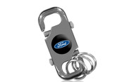 Ford Black Nickel Plated Stubby Keychain In a Black Gift Box