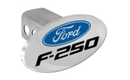 Ford F-250 with Logo Oval Trailer Hitch Cover Plug