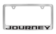 Dodge Journey License Plate Frame Tag Holder with Black Imprint