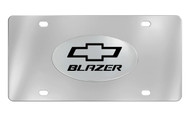 Chevrolet Blazer with Logo Chrome Plated Solid Brass Emblem Attached To a Stainless Steel Plate