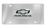 Chevrolet Avalanche with Logo Chrome Plated Solid Brass Emblem Attached To a Stainless Steel Plate