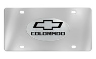 Chevrolet Colorado with Logo Chrome Plated Solid Brass Emblem Attached To a Stainless Steel Plate