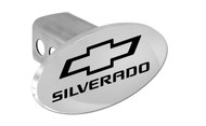 Chevrolet Silverado with Logo Oval Trailer Hitch Cover Plug
