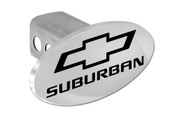 Chevrolet Suburban with Logo Oval Trailer Hitch Cover Plug