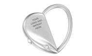 Heart / Oval Interchangeable Shape Key Chain Embellished with dazzling Crystals