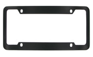 Black Powder Coated Solid Brass License Plate Frame 4 Hole (LF523-4H)