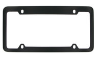 Black Powder Coated Solid Brass License Plate Frame 4 Hole (LF524-4H)