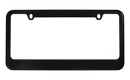 Black Powder Coated Stamped Steel License Plate Frame 2 Hole