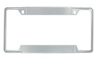 Plain Zinc Die-Cast Frame with Top & Bottom Nameplates 2 Hole