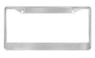 Chrome Plated Zinc License Plate Frame with Rear Clip 2 Hole
