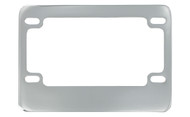 Chrome Plated Solid Brass Motorcycle License Plate Frame (MLF320-with-slots)