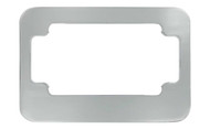 Chrome Plated Zinc Motorcycle Frame with Top Med. & Bottom Wide Straight Corner Insert Area For Name Plate (MLFZN319)
