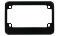 Black Coated Zinc Motorcycle Frame with Top Med. & Bottom Wide Straight Corner Insert Area For Name Plate