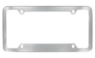 Chrome Plated Plain License Plate Frame 4 Hole (LF324.1-4H)