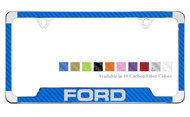 Ford License Plate Frame with Carbon Fiber Vinyl Insert