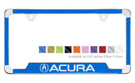 Acura License Plate Frame with Carbon Fiber Vinyl Insert
