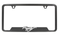 Hydrographic Carbon Fiber Frame with 3D Ford Pony Emblem