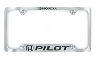 Honda PILOT metal license plate frame.