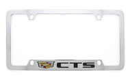 Cadillac CTS metal license plate frame. Quality craftsmanship and best on the market. Durable for harsh weather. Standard US frame size. Official licensed product.