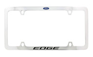 Ford Edge with Logo Thin Rim Chrome Plated Metal License Plate Frame Holder