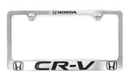Honda CR-V Chrome Plated Zinc License Plate Frame Holder 2 Hole