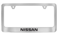 Nissan chrome plated License Plate Frame with Nissan Logo engraved