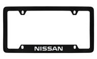 Nissan Black coated frame with Nissan Logo  4 holes