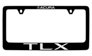 Acura TLX Black Coated License Frame  with logo engraved 2 holes