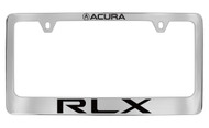 Acura RLX Chrome Plated License Frame  with logo engraved 2 holes