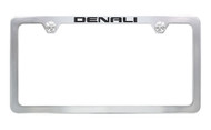 GMC Denali License Plated Zinc License Frame with Black Imprint