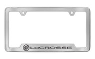 Buick Lacrosse Chrome Plated Metal Bottom Engraved License Plate Frame