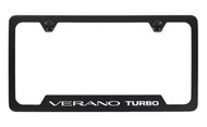 Buick Verano Turbo Black Coated Metal Bottom Engraved License Plate Frame 