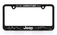 Jeep Adventure UV Printed License Frame_ Available in Two Frame Style