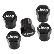Jeep Black Valve Stem Caps