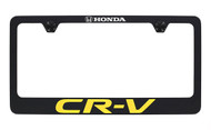 Honda CR-V Golden Retro Black Powder Coated Zinc License Plate Frame