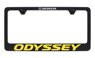 Honda Odyssey Golden Retro Black Powder Coated Zinc License Plate Frame