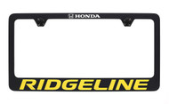 Honda Ridgeline Golden Retro Black Powder Coated Zinc License Plate Frame