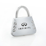 Purse Shape Metal Key Chain with Laser Engraved Infiniti Logo