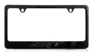 Dodge SRT Black Coated License Frame with Black SRT Imprint 