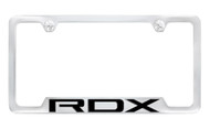 Acura Brand Chrome Plated Metal License Plate Frame with RDX imprint  - Notch  Bottom Frame
