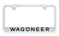 Jeep Wagoneer Chrome Plated Engraved License Plate Frame - available in 2 frame styles