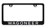 Jeep Wagoneer Black Coated Engraved License Plate Frame - available in 2 frame styles
