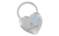 Acura Heart Key Chain Embellished with dazzling Crystals (ACKCYH-B300-A)