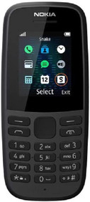 Nokia 105 Single Sim Mobile Phone -  Black - Sim Free - 2019 Version - Same Day Dispatch - Mobile phone