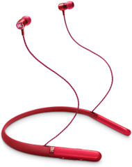 JBL LIVE 200BT Wireless In-Ear Neckband Headphones - Up to 10 hours of Music - Bluetooth - Comfort Neckband - Red - Headphone