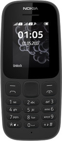 Nokia 105 2017 black Dual SIM unlocked - Mobile Phone