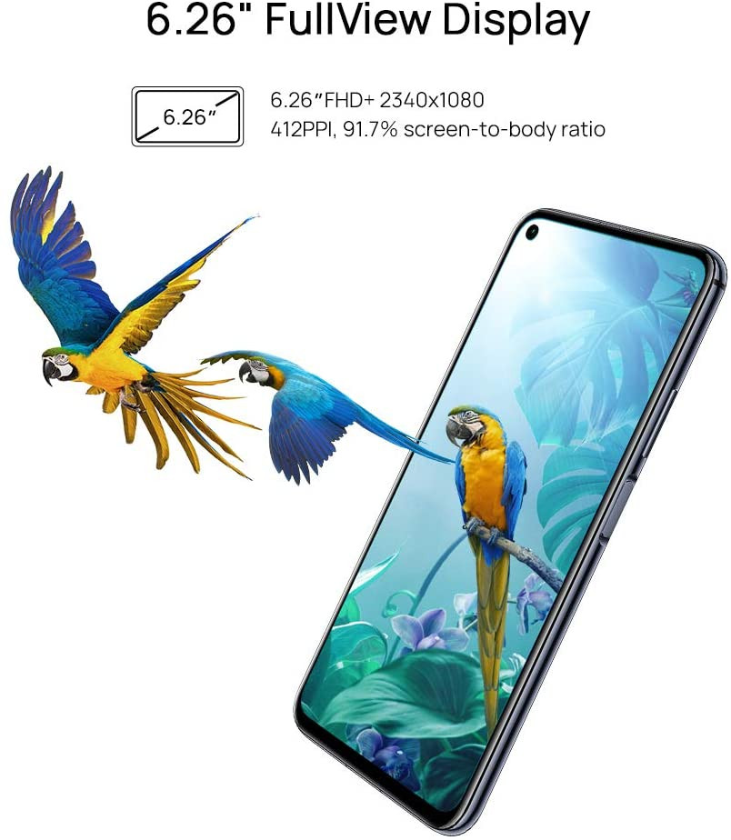 Huawei Nova 5T 128GB 6.26” LCD Display Smartphone with 48 MP Camera, 6GB RAM,  SIM-Free Android 9.0, EMUI 9.1, Single Sim, (Black) - Mobile Phone - Only  Branded