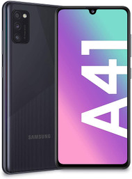 Samsung Galaxy A41, 6.1 Inches Super AMOLED, 3 Back Cameras, 64 GB Expandable, 4 GB RAM, 3500 mAh 4G, Dual Sim, Android 10, 151 g, Black - Mobile Phone