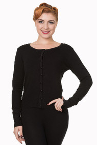 Banned Cardigan Long Sleeve - Black